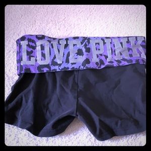 Fold over booty shorts